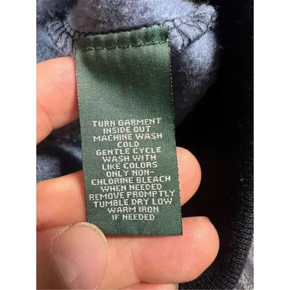 Lauren, Ralph Lauren Vintage women’s geometric print button up hooded sweater si - Picture 3 of 7